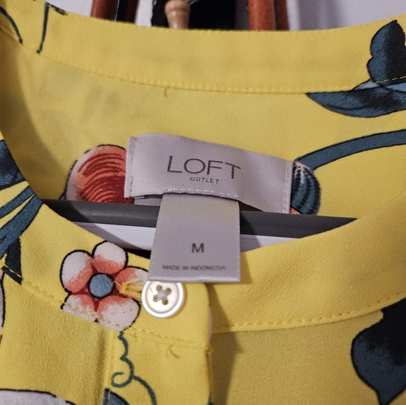 Loft Outlet Yellow Floral Dress - Picture 3 of 4